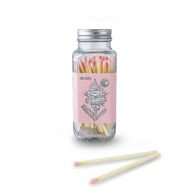 Lange rosa Sicherheit Streichhölzer in Flaschen Geschenk Custom