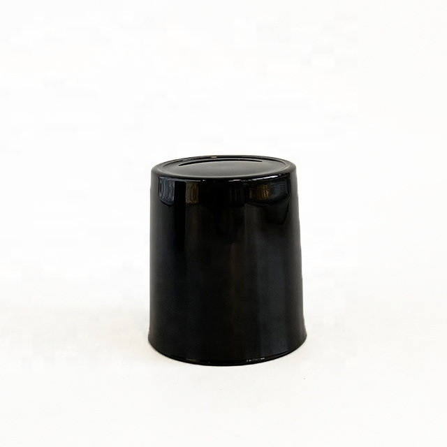 Dekorativer kleiner schwarzer klassischer Kerzenbehälter